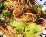 ホタルイカのペペロンチーノスパゲティ作り方7写真