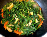 春菊と油揚げの炒め煮作り方6写真