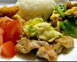 柚子胡椒焼き鶏肉の春キャベ蒸し♪作り方9写真