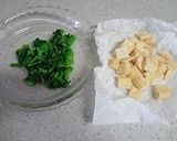 菜の花と薄揚げの味噌汁作り方2写真