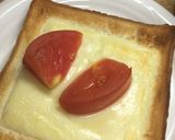 チーズとフレッシュトマトのトースト作り方3写真
