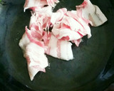 ごま香る セリと豚肉の辛子炒め作り方3写真
