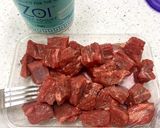 シチュー肉でタンドリービーフ作り方1写真