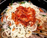 簡単♡美味!豚キムチうどん作り方4写真
