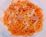 レンジで簡単、焼きそば蒸し麺でボロネーゼ作り方8写真