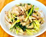 水菜と豚バラのゴマだれ和え炒め✩.*˚作り方10写真