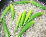 オクラと塩昆布の梅肉和え作り方1写真