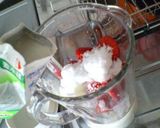 簡単!ミキサーだけ❤いちごアイス作り方1写真