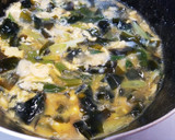 トロトロ～ネギとわかめの卵とじ丼作り方6写真