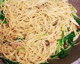 しめじとほうれん草のパスタ作り方14写真