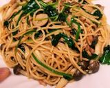 しめじとほうれん草のパスタ作り方16写真