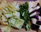 酢豚の素でひき肉野菜炒め作り方1写真
