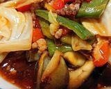 酢豚の素でひき肉野菜炒め作り方7写真