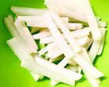 あっさり塩味！大根と豚の炒め作り方1写真