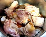 ホットクックで鶏もも肉と根菜の味染み煮物作り方2写真