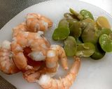 えびとそら豆の山芋焼き作り方2写真