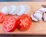彩り野菜のコンソメバター焼き作り方1写真