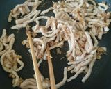 簡単!飯の友♪中華風豚肉とキノコの卵とじ作り方4写真