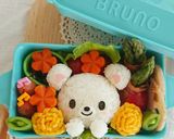 キャラ弁☆白くまのピクニック弁当♪くま♪作り方3写真