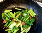 小松菜とベーコンのバター醤油炒め作り方4写真