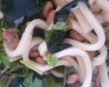 三種の海藻と納豆乗せサラダうどん作り方4写真