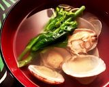 あさりのお吸い物 菜の花作り方4写真