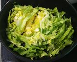 キャベツとベビーホタテの醤油バター蒸し作り方2写真