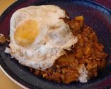 ｱｳﾄﾄﾞｱでキーマカレー＊ナンと♪作り方4写真