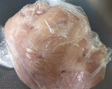 ささみと春菊としめじのマヨ醤油炒め☆作り方1写真