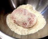 マッシュポテト&薄切り肉でコロッケ風作り方3写真