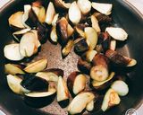 青じそ入り豚バラ茄子のマヨポン梅肉炒め☆作り方4写真