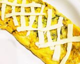 時短！水菜オムレツ♪チーズのせ作り方4写真