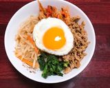 春のビピンパ☆きれいな目玉焼きを乗せて作り方4写真