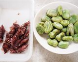 ほたるいかと春野菜のピリ辛焼きそば作り方1写真