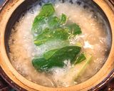 [薬膳粥]干し貝柱と小松菜の雑穀粥作り方6写真