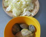 あさりと春キャベツの酒蒸し作り方1写真