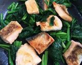 鮭とほうれん草のバター醤油炒め作り方3写真