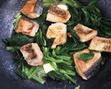 鮭とほうれん草のバター醤油炒め作り方4写真