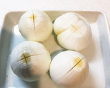 新玉ねぎのトロッとまるごとスープ作り方1写真