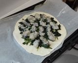 牡蠣とほうれん草のピザ作り方5写真