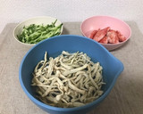 切り干し大根ときゅうりの酢の物作り方1写真