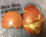 おしりたんてい おしりのりんご飾り切り作り方3写真