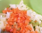 離乳食:豆腐のだし煮と大人のオムレツ作り方2写真