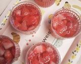 レンジでほんのりピンクのいちごゼリー作り方5写真