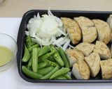 スナップエンドウ＆がんもどきの胡麻みそ汁作り方4写真