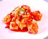 背開きで！美味しいピリ辛海老チリ作り方9写真
