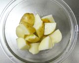 レンジ５分新じゃがカニカマ胡麻マヨサラダ作り方3写真