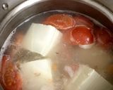 簡単トマトジャガイモ豆腐の魚の乳化スープ作り方8写真
