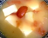 簡単トマトジャガイモ豆腐の魚の乳化スープ作り方10写真