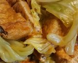 厚揚げとキャベツの簡単煮物作り方4写真